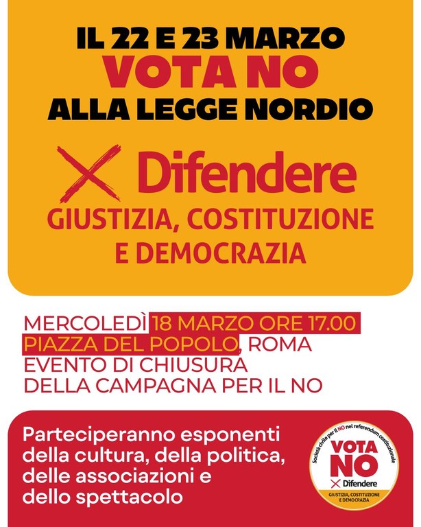 18 marzo 2026 piazza del popolo