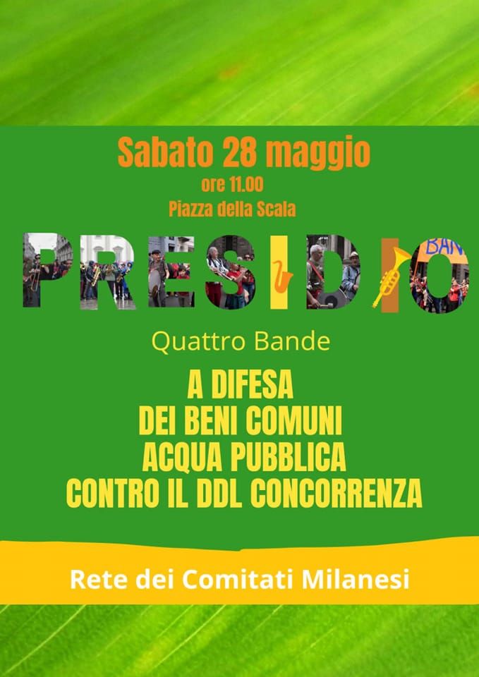 Evento piazza scala 28 maggio