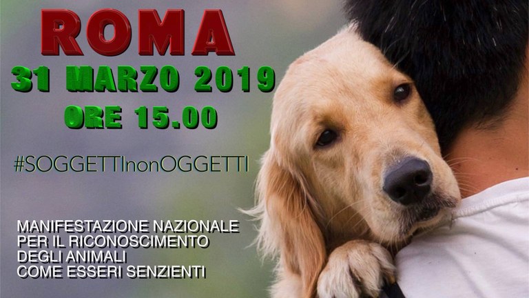 ROMA 31 MARZO 19 Manifestazione Diritti Animali